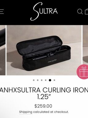 ANH X SULTRA 1.25" Curling Iron with Travel Case - Black